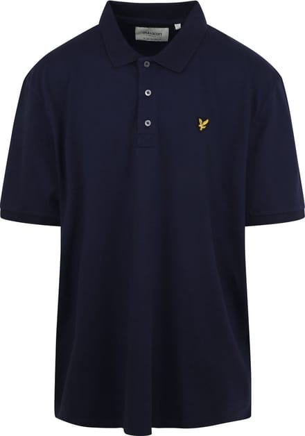 Lyle and Scott Plussize Polo Donkerblauw (navy) - Maat 4XL - Heren