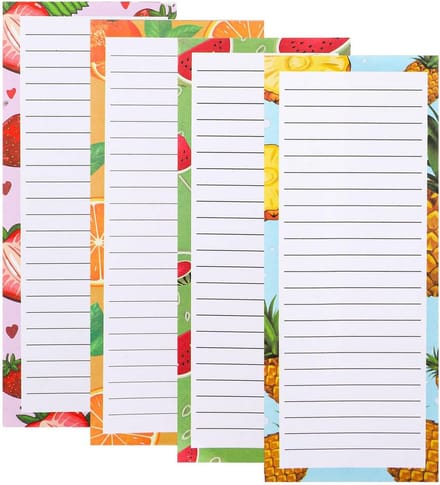 Solidchoice - Magnetische Notitieblokken voor de Koelkast, Set van 4