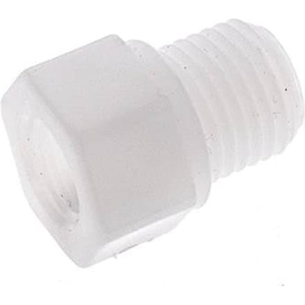 Verloopring G1/8'' Binnendraad X G1/4'' Buitendraad Polypropyleen (PP) 10bar FDA 17mm Hex