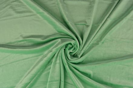 10 meter stretch fluweel - Mintgroen - 93% polyester - 7% elastaan