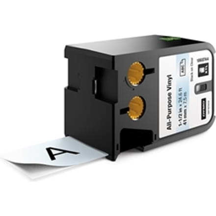 DYMO 1868744 XTL tape vinyl zwart op transparant 41mm (origineel)