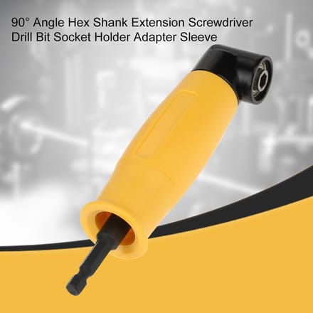 90 graden Hoek Zeskant Schacht Verlengstuk Schroevendraaier Boorbit Dophouder Adapter Huls