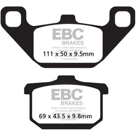 Ebc Fa-v Series Fa085v Gesinterde Remblokken Zwart