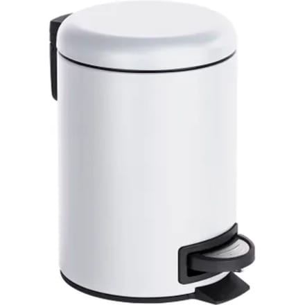 Wenko Pedaalemmer Leman Wit 3l Metaal 17x25x225cm