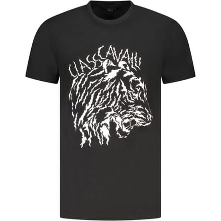 Cavalli Class Witte Katoenen T-shirt voor Mannen