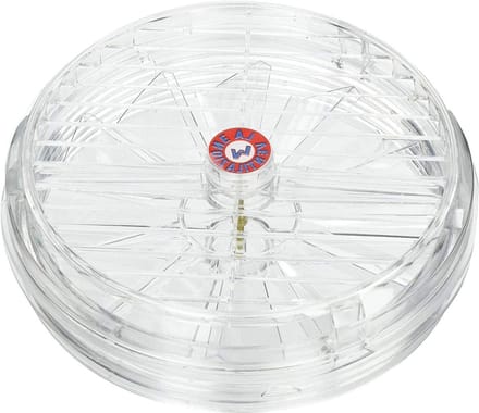 Ventilatorkachel Glas - Ventilatierooster - Ventilatie Ramen - Vast Rooster - 170 mm Diameter - Transparant