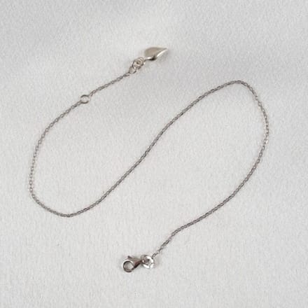 Sylvie Monthulé | Silver Anklet | Silver Leaf