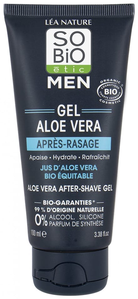 SO’BiO étic For men aftershave gel aloe vera 100 Milliliter