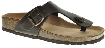 Teenslipper Donkerbruin Bionatura maat 37