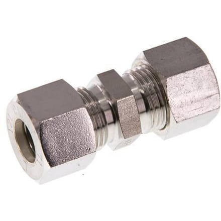 12L RVS Rechte Knelfitting 315 Bar DIN 2353 - FL2S-O-ST-12-L
