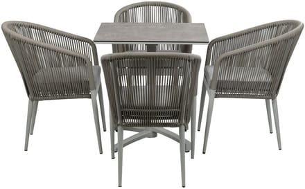 Tuinset Sluis/Gent | 4 personen | Vierkant 70 cm | Rope & HPL