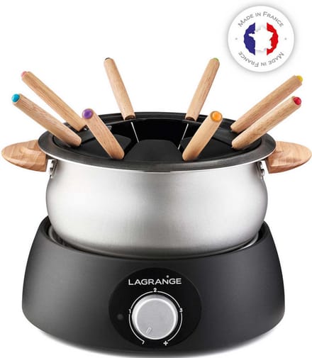 fondueset 900w 8 vorken - lagrange - 349013