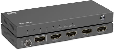 Marmitek Split 614 Pro HDMI splitter 4K @ 60 Hz (1 in/4 out) met HDR, Deep Color & EDID-schakelaar