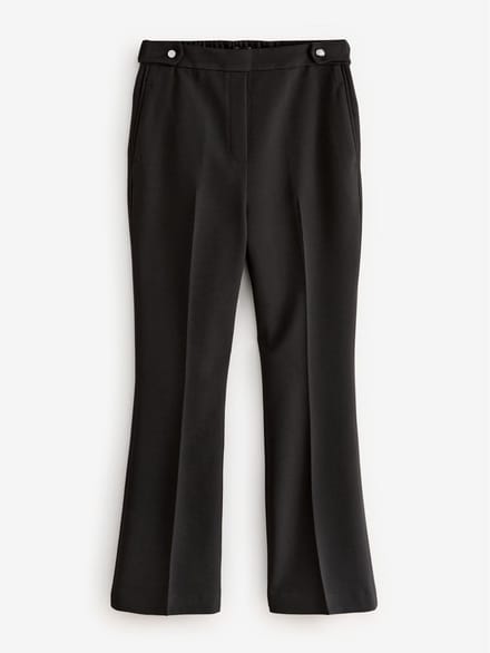 Next - Dames - Modieus gesneden bootcut broek - Zwart