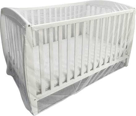 Deconet baby klamboe ledikant, L150x B90cm, wit, baby