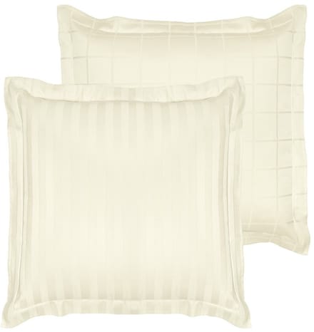 De Witte Lietaer Kussensloop Zygo Ivory - 63 x 63 cm - Wit - Katoen Satijn