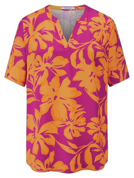 Lange blouse Van Peter Hahn oranje