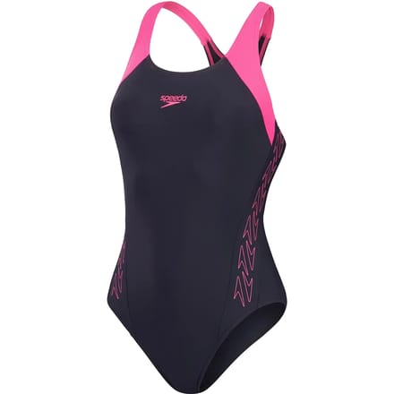 Dames zwempak uit 1 stuk Speedo H-Boom Splice