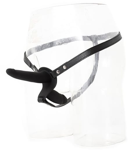 Kiotos - Strap-on met Dubbele Dildo - Siliconen - Zwart