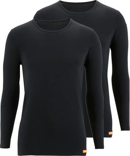 Bruno Banani Heren onderhemd lange mouw 2 pack WARM UP