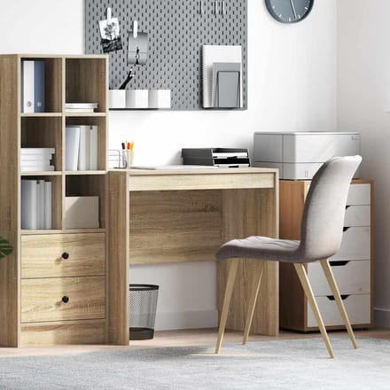 vidaXL - Bureau - Sonoma - Eik - 80 - x - 50 - x - 76 - cm