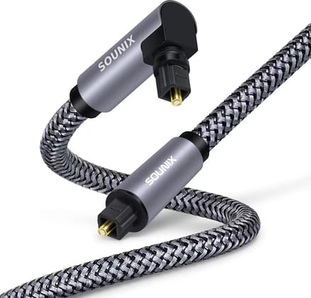 Sounix Toslink Optische kabel - 2 meter - Digitale Optische Audio Kabel - toslink audio- Optische kabel