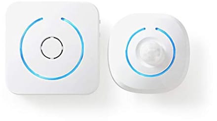 Draadloze Bewegingsdetector met Alarmsirene en Deurbel - Wit