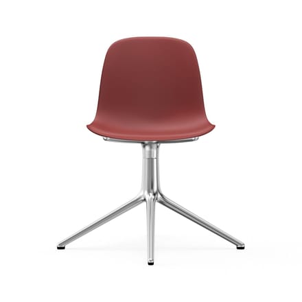 Normann Copenhagen - Form Draaistoel - rood - aluminium