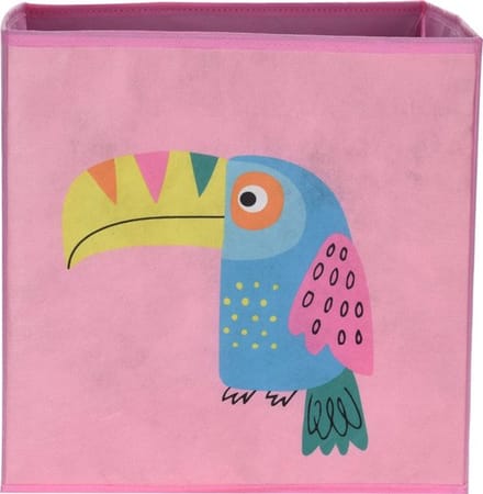 Allecto - Opbergdoos voor kinderen - Speelgoedbox - Opvouwbaar - Roze