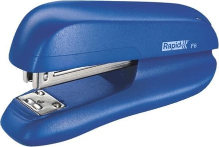 Nietmachine Rapid F6 Halfstrip 20vel 24/6 blauw