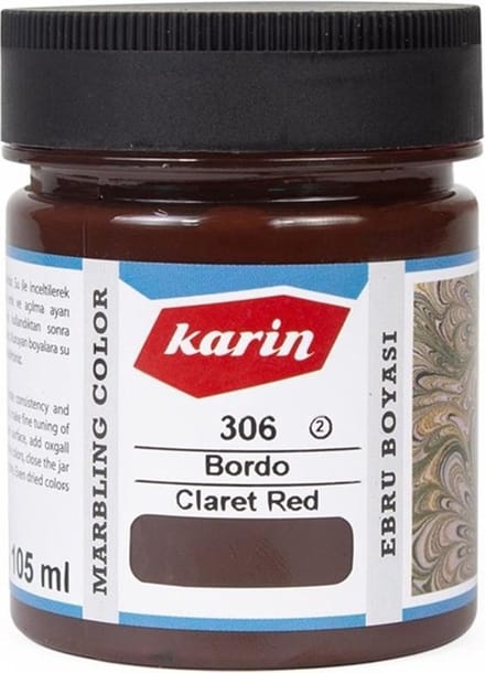 Ebru / Papiermarmer Verf - Bordeaux - 105 ml