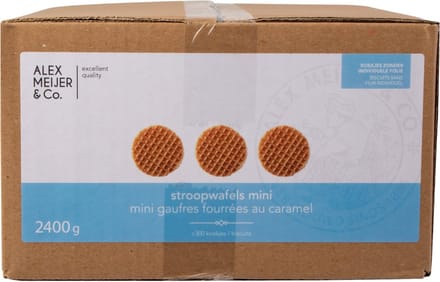 Alex Meijer - Stroopwafels - Doos 2,4 KILO - Koffiekoek - Koek