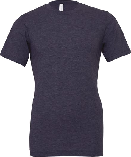 Bella+Canvas Unisex Heather CVC Short Sleeve Tee CV3001CVC - Heather Midnight Navy - M