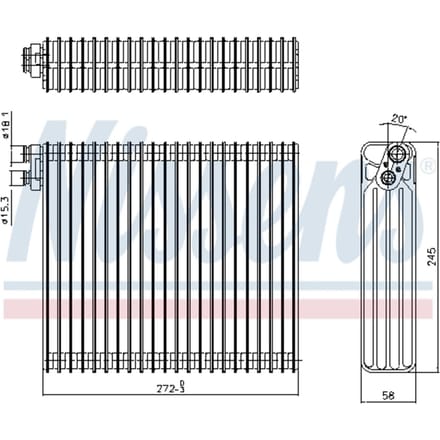 Verdamper, airconditioning NISSENS 92343