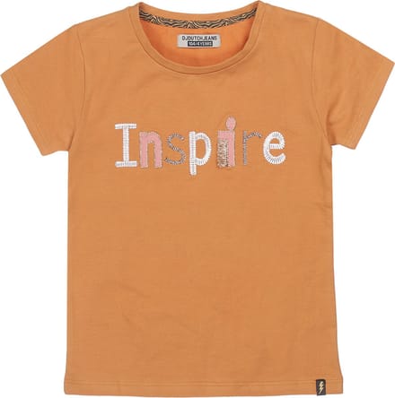 DJ Dutchjeans - Meisjes shirt - Camel - Maat 110