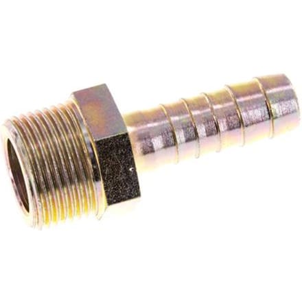 G 3/4'' Buitendraad x 13mm Verzinkt Stalen Slangpilaar 25 Bar