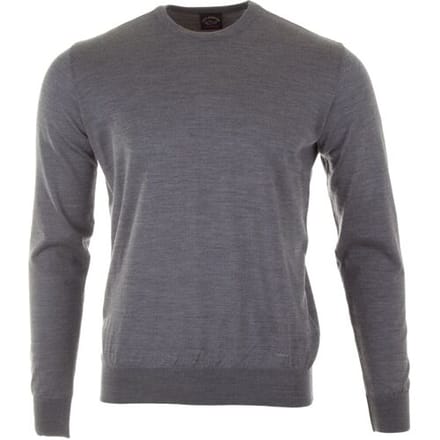 Paul & Shark Trui Merino Extrafine Crewneck Midden Grijs / male
