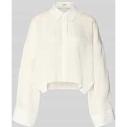 relaxed fit blouse met verborgen knoopsluiting model 'OSHIA'
