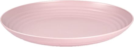 PlasticForte Bord - D25 cm - roze - kunststof - rond - camping bord - dinerbord
