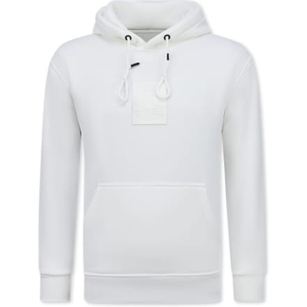 Oversized Hoodie Heren met Capuchon - ICONS Basic- Dik Geweven - 5808 - Wit