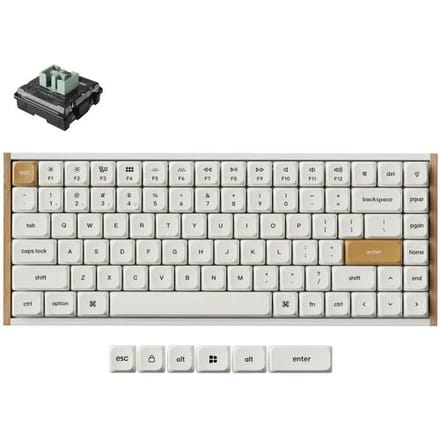 Keychron K3 HE - Magnetisch Toetsenbord - Draadloos - US Qwerty - 75% - Wit