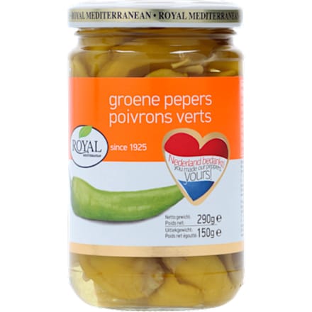 Groene pepers