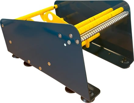 Excell - Etiketten Dispenser middel - 3-Vaks - Metaal - Professionele Kwaliteit - (050.0602)