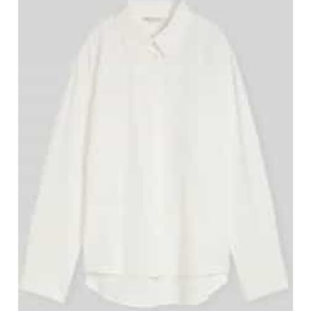 Tom Tailor Denim - Loose fit seersucker overhemdblouse - Maat M - off white