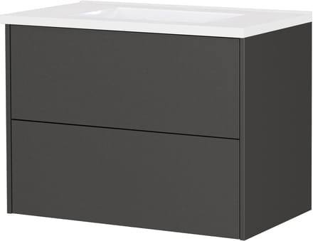 Wastafelkast Rain Grafiet - Breedte 81 cm - Hoogte 61 cm - Diepte 46 cm