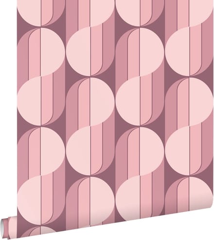 ESTAhome behang retro ornamenten paars - 50 x 900 cm - 131587