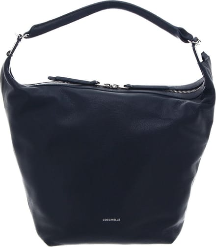 COCCINELLE Leren Schoudertas Mintha Handbag Midnight Blue Donkerblauw