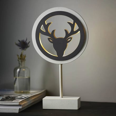 STAR TRADING LED decoratie-tafellamp Woodworks