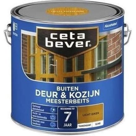 Cetabever - Meesterbeits Deur & Kozijn Transparant Zijdeglans - Licht Eiken - 750 Ml