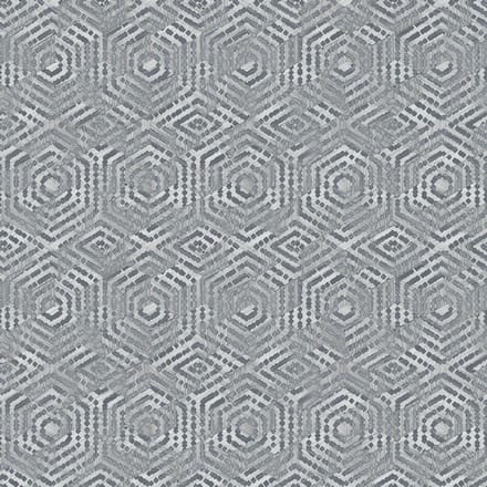 Hexagone dessin beige modern (vliesbehang, beige)